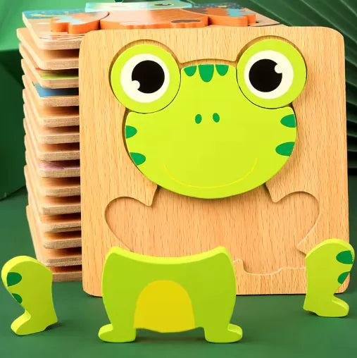Set de Rompecabezas de Animales en 3D
