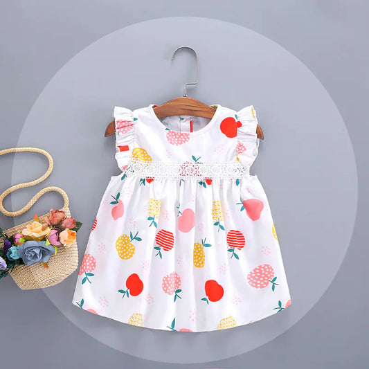 Vestido de Bebé con Estampado de Piña