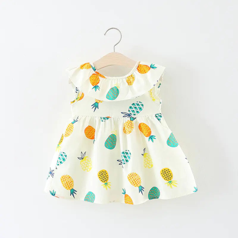 Vestido de Bebé con Estampado de Piña